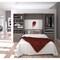 Bestar Cielo 119W Full Murphy Bed and 2 Shelving Units with Drawers (118W), Bark Grey & White 80895-47 - alternate 4